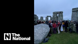 People gather at Stonehenge for summer solstice 2021 [upl. by Iaoh]