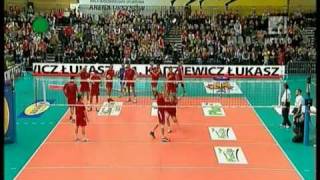 Polish Volleyball AllStar Game Best Spike Competition [upl. by Akemrej]