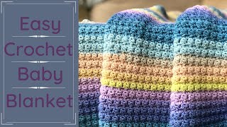 Essentials Baby Blanket  How to Crochet a Fast and Easy Blanket  Beginner Friendly [upl. by Simonette363]