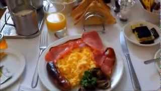 ロンドンのハリングフォードホテルの朝食 Breakfast at Harlingford Hotel Cartwright Gardens London [upl. by Coates]