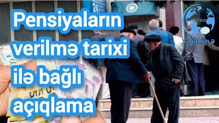 Pensiyaların verilmə tarixi ilə bağlı açıqlama Xeberizle [upl. by Aralomo81]