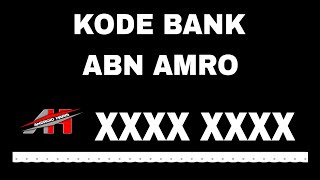 Kode Bank ABN Amro 2024 [upl. by Aitram]