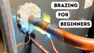 How To Braze AC Copper Lines With Nitrogen [upl. by Eelyrag]