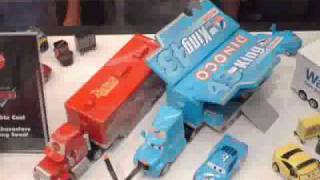 Mattel Pixar Cars at the 2008 San Diego ComicCon NEW CARS [upl. by Yllaw]