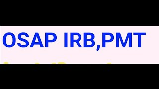 Osap IRB pmt last date extended update tomorrow the letter will be delivered in opssb and omv office [upl. by Ursola276]