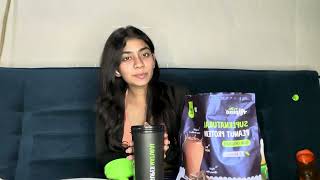 Trying first time alpino supernatural peanut protein powder  review  unboxing [upl. by Sicard]