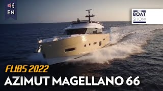 AZIMUT MAGELLANO 66 seen at FLIBS 2022  The Boat Show [upl. by Lahpos106]