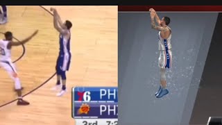 JJ Redick Jumpshot Fix 2 Options  NBA 2K20 Mobile [upl. by Aihpledalihp199]