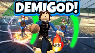 I GOT A 100 STREAK ON THE BEST DEMIGOD BUILD IN HOOPS LIFE 👑 [upl. by Notnel]