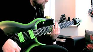 “Hardrive” AJ demoing his New Kiesel Signature Guitar [upl. by Aneehsram]