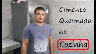 Cimento queimado na Cozinha em 2 tons de cinza [upl. by Amadus]