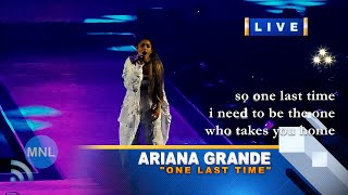 ACAPELLA ONE LAST TIME Ariana Grande Momentum Live MNL [upl. by Moia]