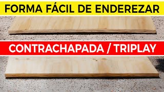 Cómo Enderezar Madera Contrachapada  Triplay Torcida 📏 [upl. by Eilrahs566]