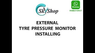 Skyshop External TPMS Tyre Pressure Monitor System Installation [upl. by Intosh335]