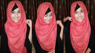 Easy Extra Full Coverage Hijab Tutorial  Noshin Nower ❤ [upl. by Capon83]