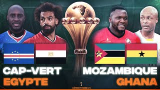 🔴🇨🇻🇪🇬 CAP VERT  EGYPTE  🇲🇿🇬🇭 MOZAMBIQUE  GHANA  3EME JOURNEE CAN 2024  CAN 2023  CAN 2024 [upl. by Groos]