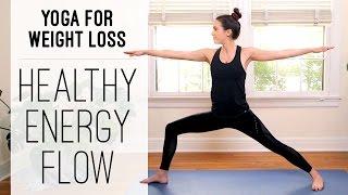 Yoga For Weight Loss  Healthy Energy Flow  Yoga With Adriene [upl. by Cally]