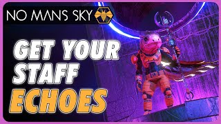 How to find the NEW Race and build your own Staff  No Mans Sky ECHOES [upl. by Anawahs]