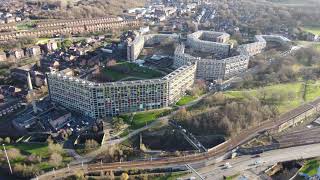 Sheffield Station and Park Hill Flats [upl. by Nappy]