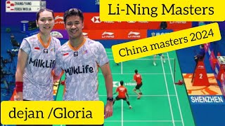 Dejan FerdiansyahGloria E Widjaja INA VS Zhang Han YuYang Jia Yi LiNing Masters China 2024 [upl. by Atirehs]