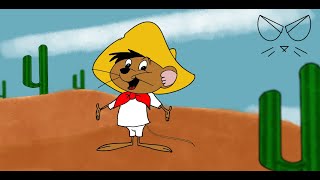 Drawing Speedy Gonzales   ARRIBA ARRIBA ANDALE ANDALE [upl. by Nostaw]