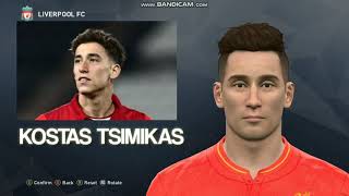 Kostas Tsimikas Liverpool FC PES 2017 face build [upl. by Aidole747]