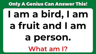 ONLY A GENIUS CAN ANSWER THESE 10 TRICKY RIDDLES  Riddles Quiz  Part 3 [upl. by Ahsiekahs]