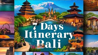 Bali Itinerary For 7 Days  Bali Honeymoon itinerary  Bali itinerary 7 days from India [upl. by Anwahsed]