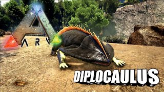 Taming A Diplocaulus  Ark Survival Evolved  The Island [upl. by Crooks317]