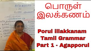 பொருள் இலக்கணம்  Porul illakkanam  part 1  For TNPSC [upl. by Tris]