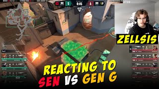 Zellsis Reacts To SEN VS GEN G [upl. by Ttenrag]