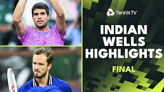 Carlos Alcaraz and Daniil Medvedev Play for the Title Again 🏆  Indian Wells 2024 Final Highlights [upl. by Yregerg785]