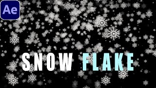 Easy 2D Snow Flake Animation  After Effects Tutorial [upl. by Pinebrook34]