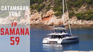 SAMANA 59 Fountaine Pajot  trailer vidéo [upl. by Wilmar]