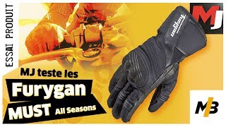 TEST gants FURYGAN MUST ALL SEASONS  toutes saisons vraiment   MOTO JOURNAL [upl. by Ardnuaet]