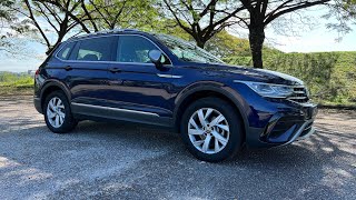 2022 Volkswagen Tiguan Allspace 14 TSI Elegance StartUp and Full Vehicle Tour [upl. by Aihsatsan]