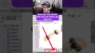 CHANGE MM to INCH units options solidworks imperial metric switch measure dimensions [upl. by Tinaret751]