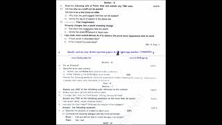 12th English 2nd Mid Term Test 2022 Original Question Paper Chennai District [upl. by Nyleuqaj]