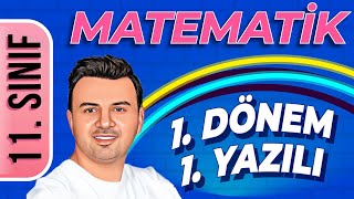 11 SINIF MATEMATİK 1DÖNEM 1YAZILI ÇALIŞMASI  ŞENOL HOCA [upl. by Reviel853]