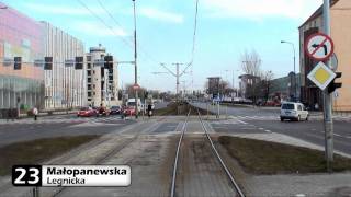 Tramwajem po Wrocławiu HD  Linia 23 czI PILCZYCE  STADION OLIMPIJSKI [upl. by Oek]