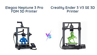 ELEGOO Neptune 3 Pro vs Creality Ender 3 V3 SE 🔥 Which 3D Printer is Better 🤔 [upl. by Lennad]