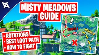 Complete DROP SPOT GUIDE for Misty Meadows  Fortnite Competitive [upl. by Anaili]