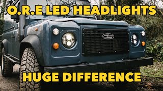 Defender ORE Headlights  Series Light Surrounds Install [upl. by Kessel]