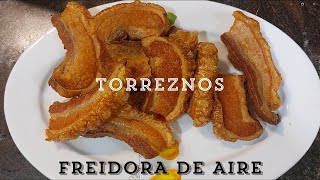 Cómo hacer torreznos Torreznos precocinados en freidora de aire  Torrezno de Soria 🥓 [upl. by Sucitivel]