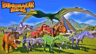 Dinosaur King Battle Rampage and Skin Showcase in Jurassic World Park [upl. by Hoxsie320]