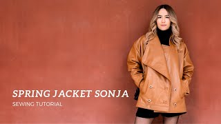 Spring Jacket SONJA Step by step TUTORIAL  THISISKACHI DIY [upl. by Eiznek]