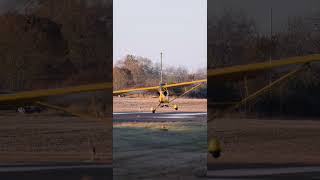 Gusty Crosswind Landing in the J3 Taildragger landing Pilot Aviation Shorts aviator [upl. by Halla]