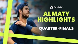 Tiafoe and Vukic Battle Khachenov amp Tabilo Also In Action  Almaty 2024 QuarterFinals Highlights [upl. by Jessalin]