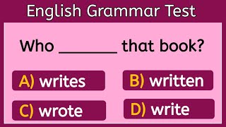 English Grammar Test ✍️  If you pass test your English is amazing [upl. by Thant370]