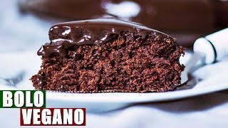 BOLO DE CHOCOLATE VEGANO Sem Ovo e Sem Leite ft RECEITAS DA MUSSINHA [upl. by Babara758]